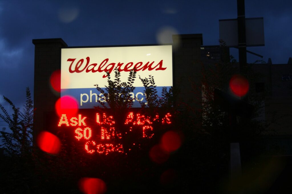 red and white welcome to fabulous las vegas nevada neon signage, Walgreens stock